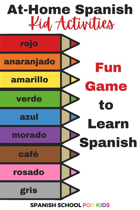 Spanish Color Games for Kids .